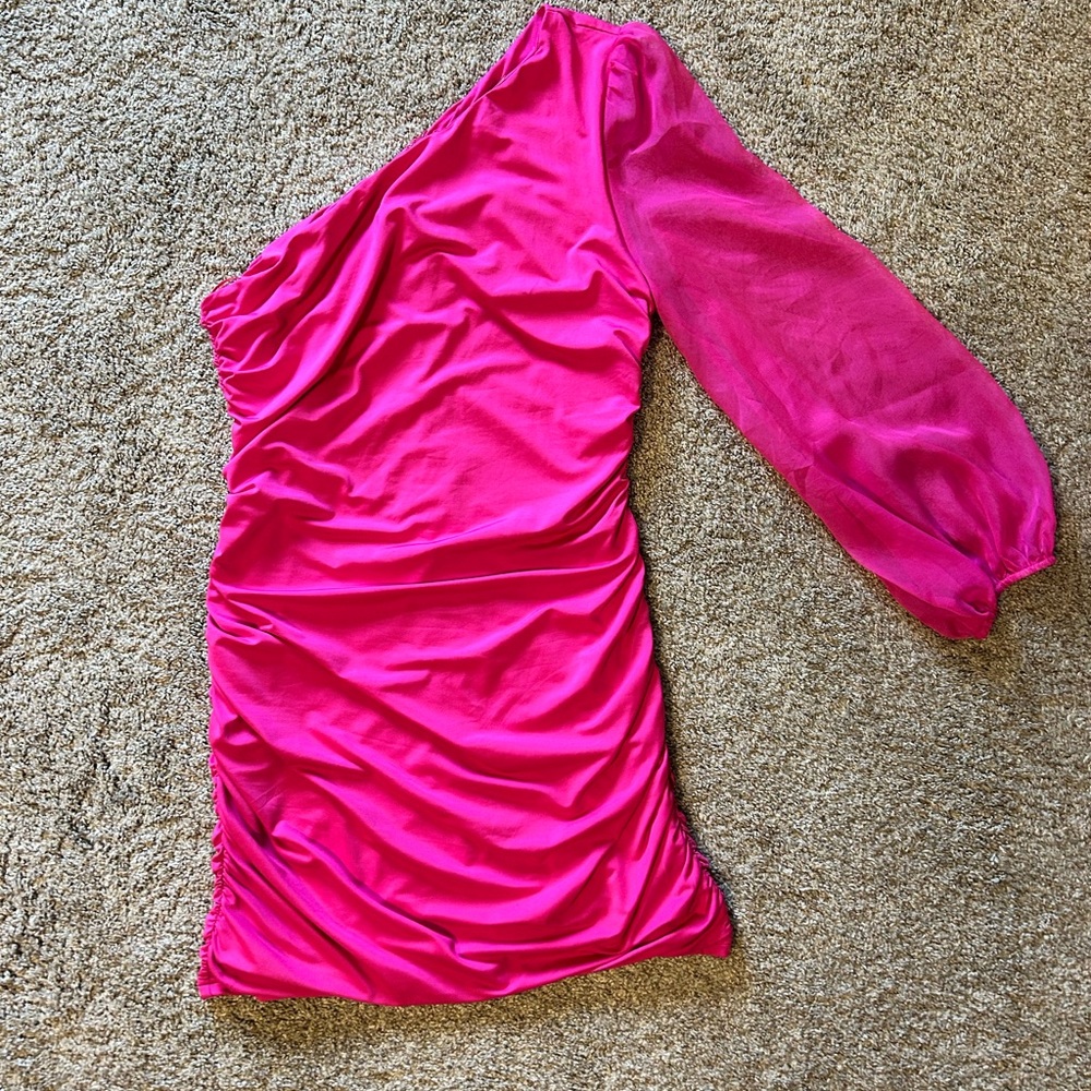 Velvi, Hot pink mini dress XL